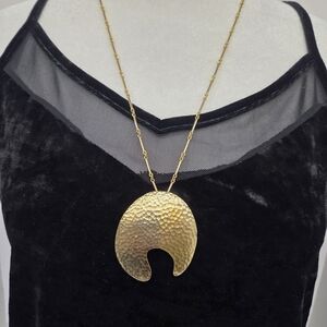 Vintage Gold Tone Neclace Signed Kramer